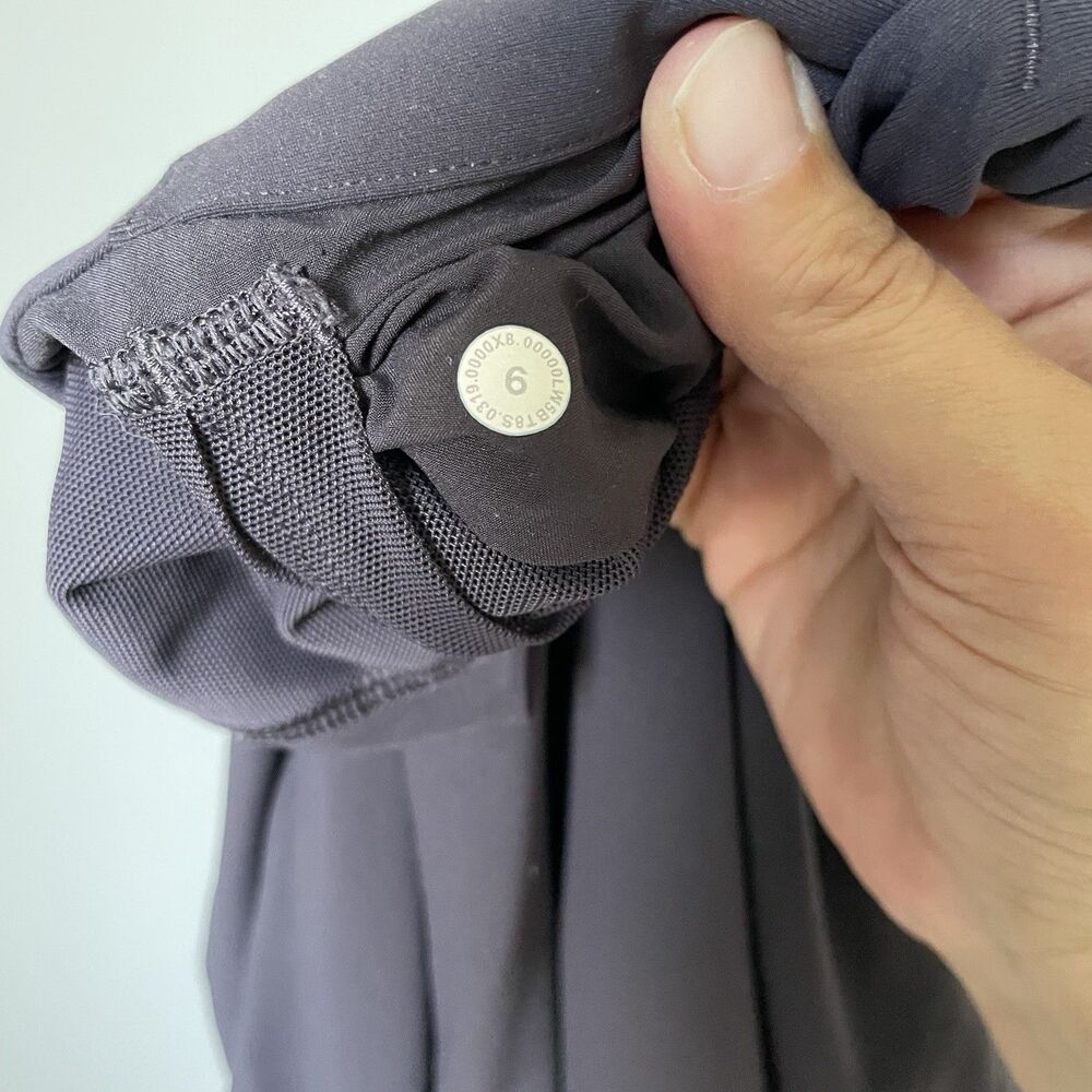 Lululemon On The Fly Athletic Performance Pants Black Gray Women's 6 Tall 31.5" - Picture 8 of 11